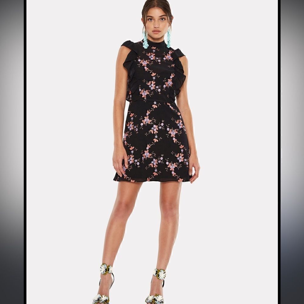 TALULAH Segura Mini Dress‎ Black Sz M
